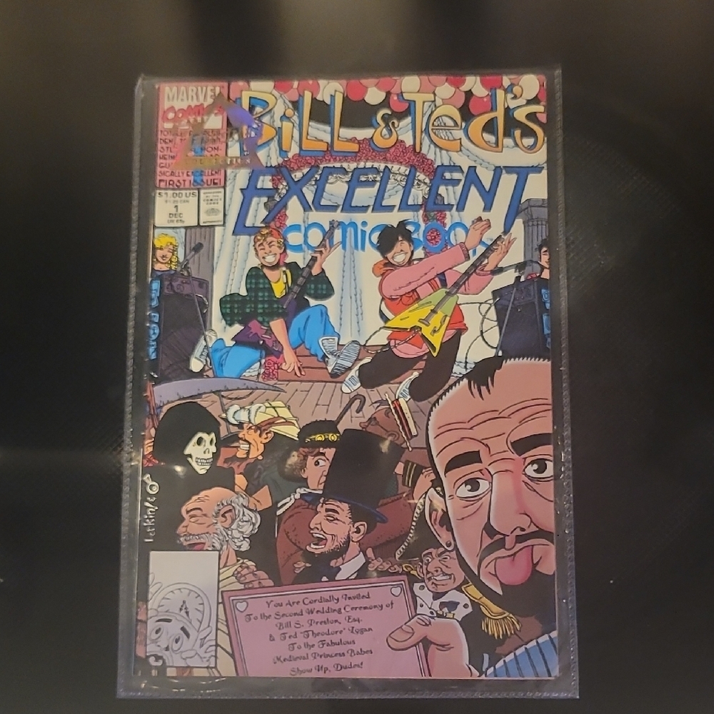 Marvel Comics Bill & Ted's Excellent Comic Book From 1991 Vintage Collectible